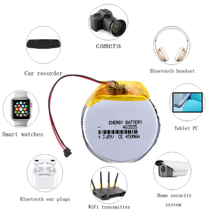 Batería de <span class=keywords><strong>reloj</strong></span> recargable de iones de litio de 3.7V Eco Drive del fabricante OEM, 500mAh 200mAh, tamaño de moneda - 701855 602020 502025 - Product Image 2