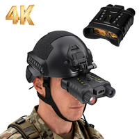 Jumelles de vision nocturne couleur NV8163, vidéo 4K, télémètre laser 350 m, illuminateur IR, lunette montée sur la tête pour la chasse