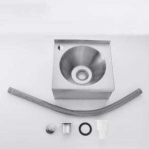 Évier mural compact carré en acier inoxydable SS304, lavabo durable en acier inoxydable avec crédence pour camping-car, <span class=keywords><strong>caravane</strong></span> et petite <span class=keywords><strong>salle</strong></span> <span class=keywords><strong>de</strong></span> <span class=keywords><strong>bain</strong></span> - Product Image 5