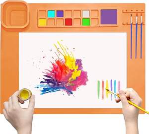 حصيرة رسم سيليكون قابلة لإعادة الاستخدام للأطفال - حصيرة رسم سيليكون غير قابلة للانزلاق وحصيرة رسم للأطفال وحصيرة طين - Product Image 3