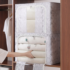 Tủ quần áo lưu trữ hàng loạt công suất lớn chăn và chăn hộp lưu trữ tủ quần áo Hộp lưu trữ có thể nhìn thấy không thấm nước - Product Image 3