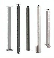 Kit de garde-corps d'escalier préfabriqué pour loft résidentiel, poteau de clôture en métal brossé SS304 pour escaliers en bois à montée ouverte