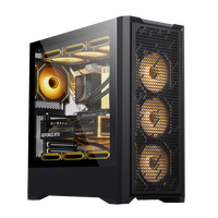 Boîtier PC 220A07 personnalisé ATX MATX ITX, noir, châssis de bureau, boîtier d'ordinateur, boîtier PC gaming mid-tower avec panneau en mesh