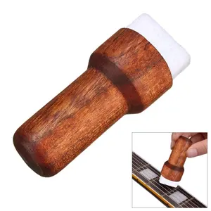 Деревянный коричневый инструмент для чистки струн гитары музыкальный инструмент для чистки струн