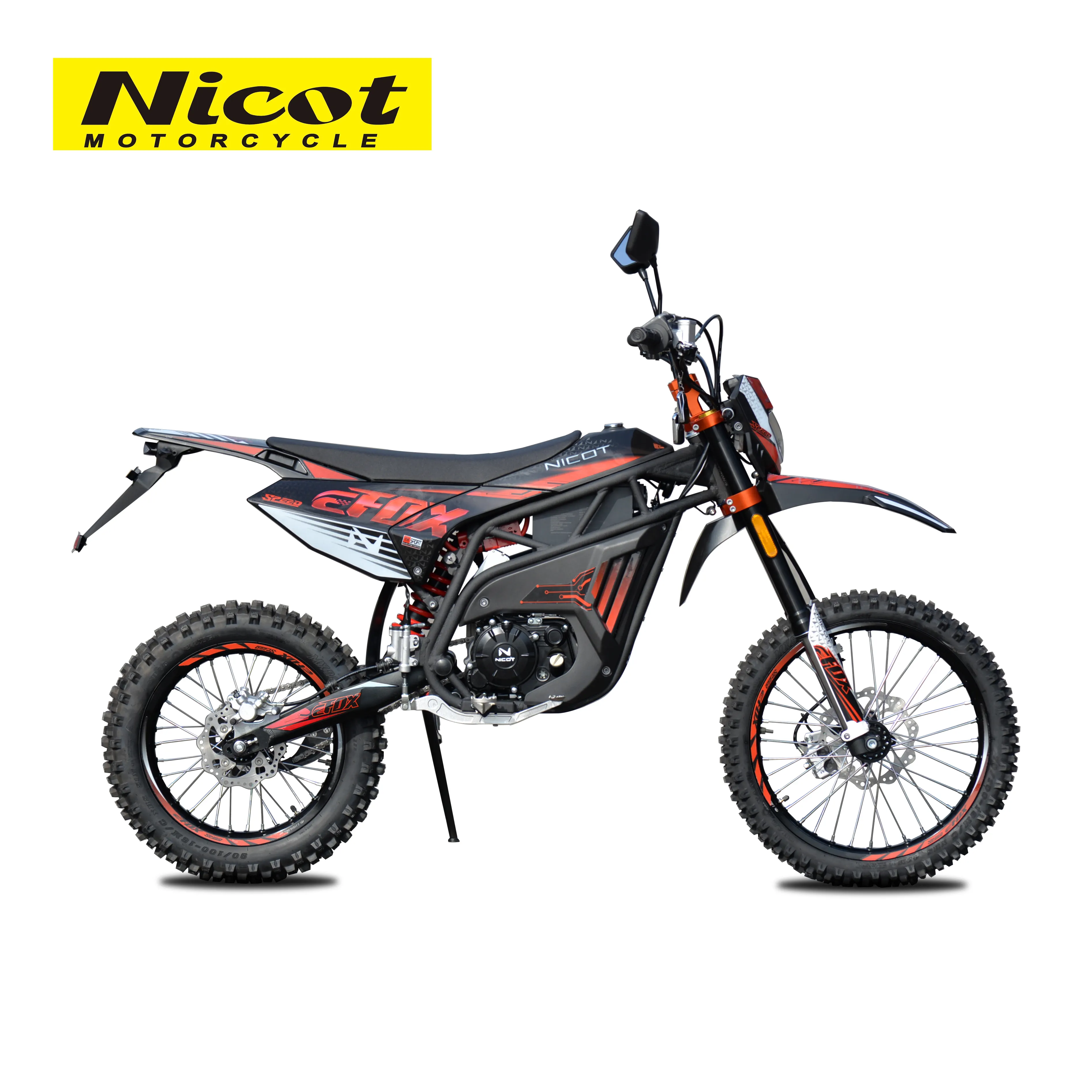 Nicot e-fox motocicleta de corrida, motocross 250cc 2 tempos motocicleta off-road para adultos