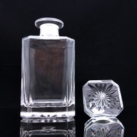 Carré 450ml grande capacité bouteille en verre parfum affichage bouteille en vrac vodka rouge vin décanteur