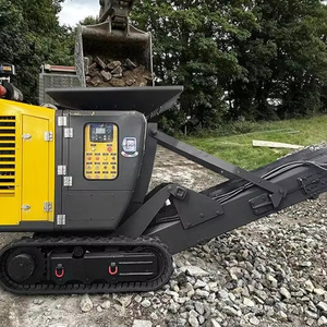 Trang trí công phu khai thác mỏ kinh doanh xây dựng chất thải nghiền nhỏ Máy nghiền với nam châm - Product Image 1