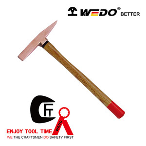 <span class=keywords><strong>2023</strong></span> fabricant OEM professionnel outils WEDO matrice forgé marteau à échelle en cuivre avec poignée en bois - Product Image 2