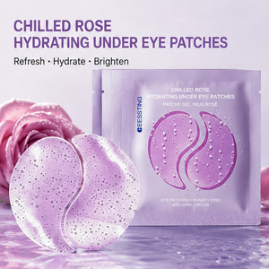 Vente en gros de masques pour les yeux hydratants, raffermissants et lissants au collagène, naturels, végétaliens, apaisants, à la rose rafraîchissante, patchs hydratants pour le contour des yeux - Product Image 3