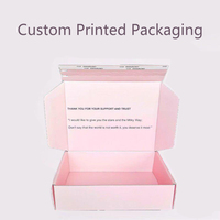 Boîtes en carton ondulé personnalisées avec logo pour le commerce électronique, emballage d'expédition en carton recyclé avec bande de fermeture éclair