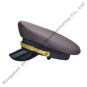 Bán Buôn Cấu Trúc Thiết Kế Cosplay <span class=keywords><strong>Skipper</strong></span> Hat Đỉnh <span class=keywords><strong>Cap</strong></span> Cho Unisex Biểu Tượng Tùy Chỉnh An Ninh Hat Dây Dẫn Mũ Mũ - Product Image 6