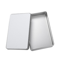 Boîte de rangement rectangulaire en fer blanc pour impression par sublimation, boîte créative pour bijoux et bonbons de mariage