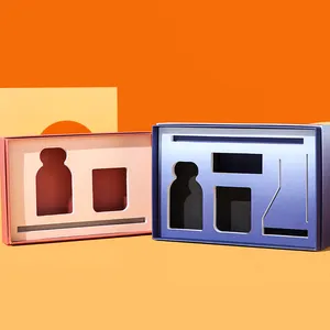 Desain Kustom Seni Mewah Kotak Hadiah Kertas untuk Lilin Nailpolish Lilin Jar dengan Kotak Kemasan Kotak untuk Parfum