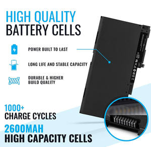 Portátil CM03XL batería 50Wh para <span class=keywords><strong>HP</strong></span> <span class=keywords><strong>EliteBook</strong></span> HSTNN-UB6Q 801554-001 11,4 V 48Wh batería de 3 celdas - Product Image 6