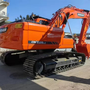 Machine de construction certifiée CE EMC, excavatrice sur chenilles Daewoo Doosan DX225lc d'occasion, emballage EPR France - Product Image 1
