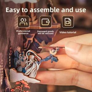 Légende de Wukong : Modèle de maison miniature 3D en bois à assembler soi-même, jouet créatif fait main - Product Image 2