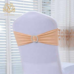 Bán buôn đàn hồi ghế bìa trang trí ghế trở lại vòng Rhinestone khóa dây đai khách sạn đám cưới ghế Bìa bảng phụ kiện - Product Image 4