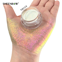 Anorganisches Aurora Irisierendes Chrom Kosmetikqualität Duochrome 160 Mesh Regenbogen-Beschichtungspigment Nagelpigmentpulver Herkunft China