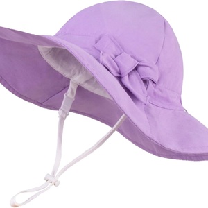Adult Unisex Bowknot Sun Hat with Adjustable Strap for Beach & Fishing Daily Use (Rose <b>Red</b>) - Product Image 1