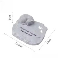 Pierre commémorative pour animaux de compagnie (chiens et chats) – Gravure sur résine, tablette funéraire artisanale, statue de jardin, articles funéraires