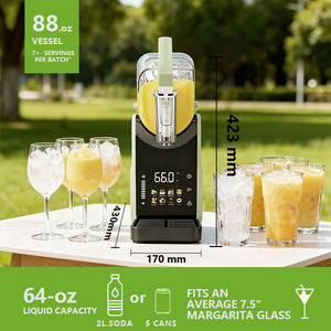 N2J1 kompakt 2L hızlı soğutma yoğurt meyve ev kullanımı için dondurma yapma makinesi taşınabilir Mini ticari Slush makinesi fındık süt - Product Image 4