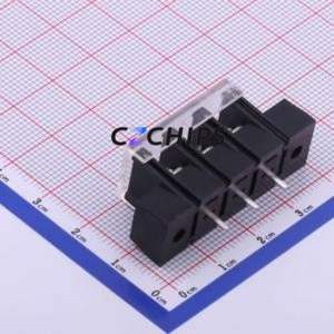 KF28CM-7.62-3P Barrier Terminal Block Through hole Component (THT),P=7.62mm Connector With Cover Plate 7.62mm 1x3P Straight Pin - Product Image 2