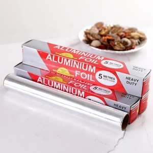 <b>Kitchen</b> Household Sliver Aluminum Foil <b>Paper</b> Packaging Food Grade Aluminium Foil Roll - Product Image 1