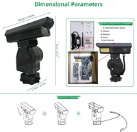 Répulsif à oiseaux intelligent à laser IP65, rotation à 360°, multi-groupe, laser vert 2W