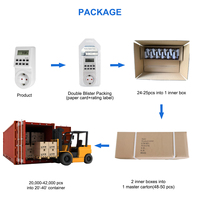 Minuteur programmable 16A 230V avec prise pour usage résidentiel/général