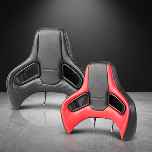 SSCUS Personnalisation OEM Appuie-tête de voiture sport Orifix en cuir PU premium, coussin moulé à froid à montage rapide, 2,4 kg, ajustement universel, modèle ORIFIX - Product Image 1