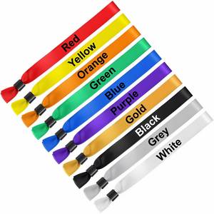 Custom Event Wristbands, Personalized <b>Festival</b> Wristband, DIY Gift Team Identity <b>Bracelets</b> with Adjustable Safety Lock - Product Image 3