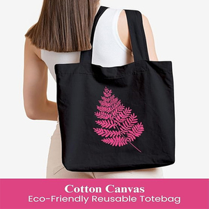 Sac fourre-tout en toile respirante avec logo personnalisé imprimé, 16 oz, 100 % coton, robuste, grand sac de shopping à bandoulière, sac fourre-tout en toile - Product Image 2