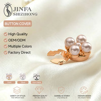 JFRB050 penutup tombol mutiara, elegan Zinc Alloy Shank berlian imitasi kancing emas nada persegi untuk kemeja Wanita Perhiasan Diy