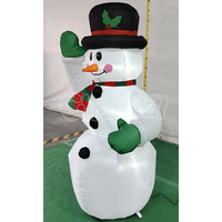 Décorations de Noël gonflables sur mesure avec lumières, bonhomme de neige de Noël pour ornement de cour