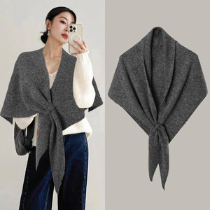Tie Dye Polyester Long Lightweight Winter Shawl for Women Durable Multi-Purpose Head Scarf Available in Solid Knitted Fringe - Product Image 1