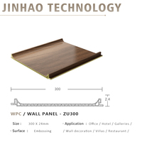 Panneau de revêtement mural en PVC WPC 3D à texture de bois rainurée imperméable pour la décoration intérieure de la salle de bain