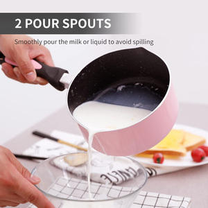 Vente en gros d'usine OEM/ODM : Casserole classique en aluminium antiadhésive à induction effet marbre pour accessoires de cuisine - Product Image 2