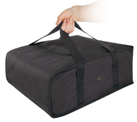 Sacs isothermes pour la livraison de pizzas, pour usage personnel et professionnel, 20x20x6cm, sacs alimentaires, couleur noire, 3 pizzas, livraison de nourriture