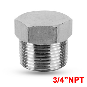 Tapón hexagonal de acero inoxidable con rosca métrica gruesa de 22 x 1,5 mm, rosca derecha completa para aplicaciones en tuberías de aceite - Product Image 5