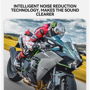 Casco de entrega rápida de alta calidad, auriculares intercomunicadores para motocicleta, auriculares inalámbricos con Bluetooth para motocicleta, intercomunicador para casco