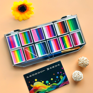 Vente en gros de peinture Bodi peinture à séchage rapide à base d'eau peinture arc-en-ciel Cosplay fête dessin lavable <span class=keywords><strong>visage</strong></span> peinture corporelle - Product Image 6
