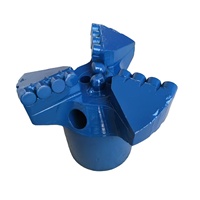 Foret à pelle concave PDC en acier au carbone haute performance, 153 mm, 4 ailettes, pour forage de puits d'eau et roches dures, moulé