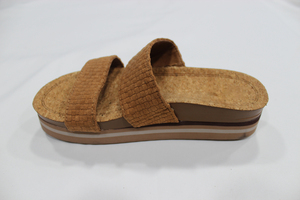 Estate eco-friendly <span class=keywords><strong>sughero</strong></span> ammortizzazione tendenza <span class=keywords><strong>infradito</strong></span> all'aperto per le pantofole per le donne altezza aumento durevole elegante - Product Image 3