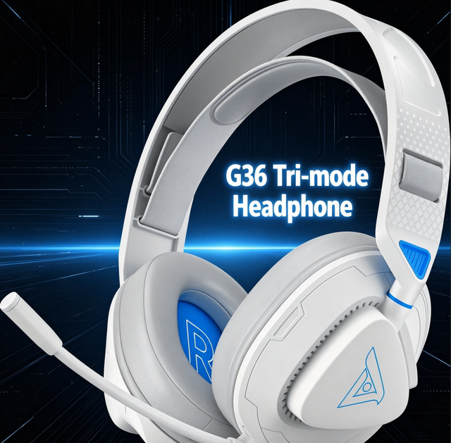 New Model Over Ear 2.4G Wireless Gaming Headset with Elastic Headband & Detachable  Mic Low Latency Headphone Siberia S-G36