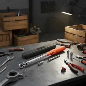 Juego de Llaves Dinamométricas Ajustables de 3/8 Pulgadas, 10-80 ft.lb, con Trinquete Bidireccional y Adaptadores, Grado Industrial, Cromo Vanadio - Product Image 2