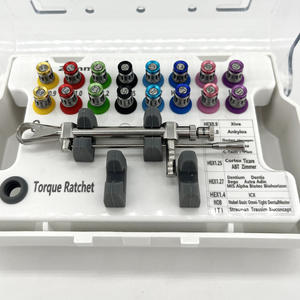 Reusable Dental Implant <b>Restoration</b> Tool Kit Manual Torque Screwdrivers Wrench in Metal <b>Plastic</b> Steel Material - Product Image 3