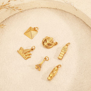 ทันสมัยมีสไตล์สร้างการเดินทางของคุณเองทั่วทุกมุมโลกอียิปต์ปารีสลอนดอนซิดนี่ย์นิวยอร์กเวนิสเสน่ห์ DIY ทอง - Product Image 3