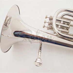 Weifang Rebon <span class=keywords><strong>Tuba</strong></span> Baritono in Si♭ in Alpacca con Custodia Morbida - Product Image 5