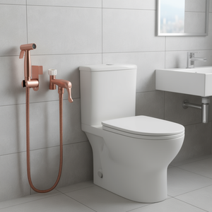 Pulvérisateur de bidet portatif en acier inoxydable, à fixer au mur, pour utilisation dans les salles de bain et les toilettes - Product Image 2