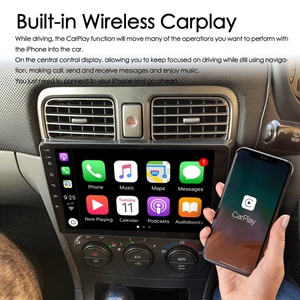 Radio de Auto con CarPlay Inalámbrico, Control por Voz con IA, Android 13, GPS para Subaru Forester 2002-2008, Reproductor Multimedia de Video Estéreo - Product Image 4